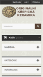 Mobile Screenshot of krepickakeramika.cz