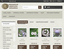 Tablet Screenshot of krepickakeramika.cz